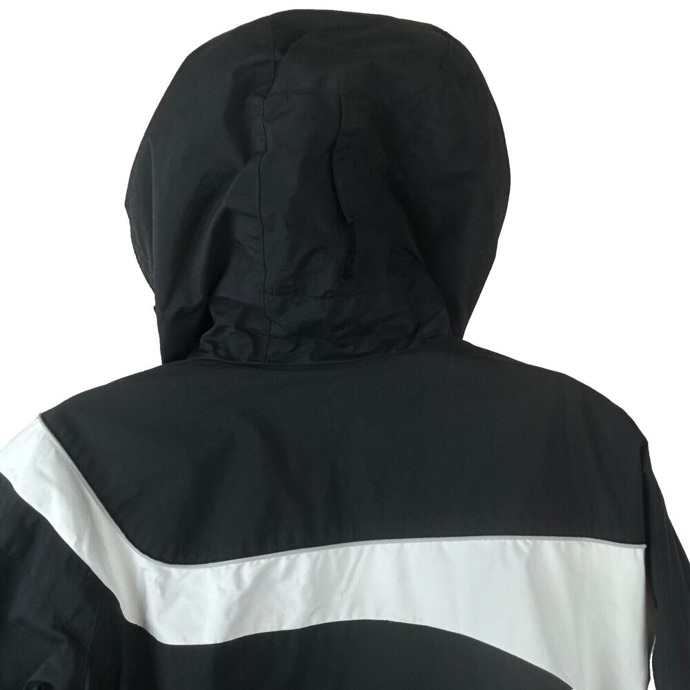 Columbia Black + White Hooded Winter Coat Parka Jacket Size S - Picture 4 of 12